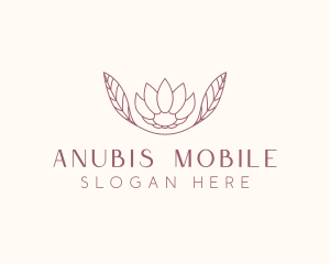 Minimalist Ornamental Flower  logo design