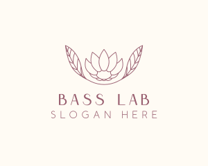 Minimalist Ornamental Flower  logo design