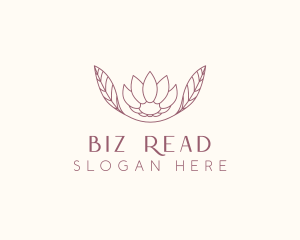 Minimalist Ornamental Flower  logo design