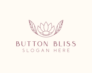 Minimalist Ornamental Flower  logo design