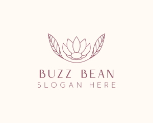 Minimalist Ornamental Flower  logo design