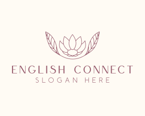 Minimalist Ornamental Flower  logo design