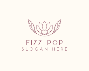 Minimalist Ornamental Flower  logo design