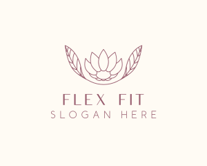 Minimalist Ornamental Flower  logo design