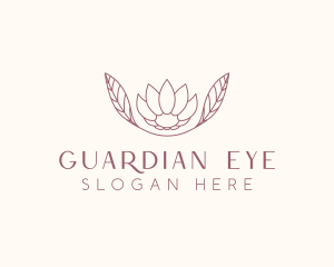 Minimalist Ornamental Flower  logo design