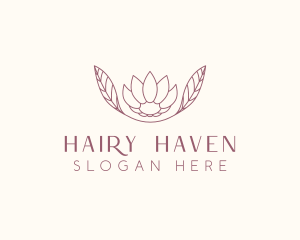 Minimalist Ornamental Flower  logo design