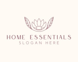 Minimalist Ornamental Flower  logo design