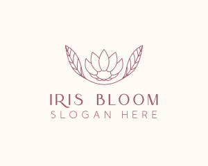 Minimalist Ornamental Flower  logo design