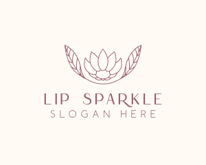 Minimalist Ornamental Flower  logo design