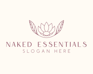 Minimalist Ornamental Flower  logo design