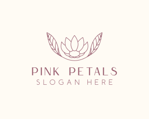 Minimalist Ornamental Flower  logo design