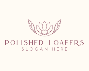 Minimalist Ornamental Flower  logo design