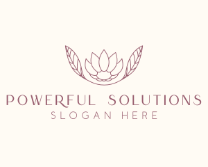 Minimalist Ornamental Flower  logo design