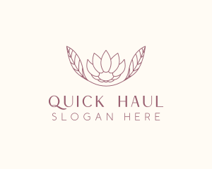 Minimalist Ornamental Flower  logo design