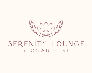 Minimalist Ornamental Flower  logo design