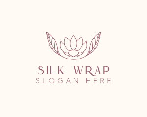 Minimalist Ornamental Flower  logo design