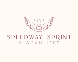 Minimalist Ornamental Flower  logo design