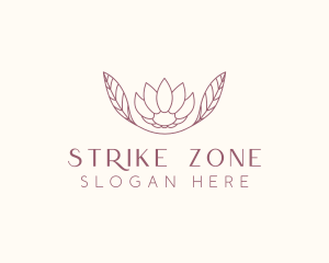 Minimalist Ornamental Flower  logo design