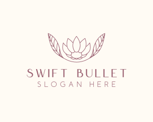 Minimalist Ornamental Flower  logo design