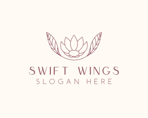 Minimalist Ornamental Flower  logo design