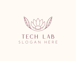 Minimalist Ornamental Flower  logo design