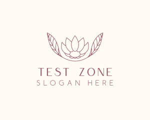 Minimalist Ornamental Flower  logo design