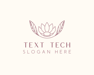 Minimalist Ornamental Flower  logo design