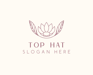 Minimalist Ornamental Flower  logo design