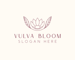 Minimalist Ornamental Flower  logo design