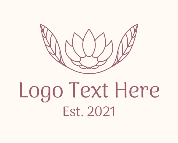 Blooming logo example 3