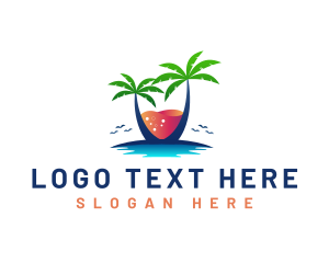 Palm Tree Island Drink logo