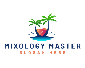 Palm Tree Island Drink logo