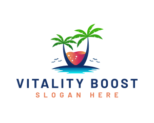 Palm Tree Island Drink logo