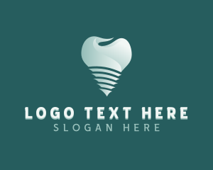 Tooth Dental Implant logo