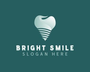 Tooth Dental Implant logo design
