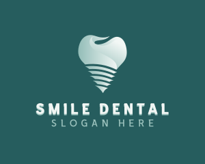 Tooth Dental Implant logo design