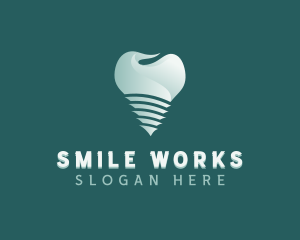 Tooth Dental Implant logo design