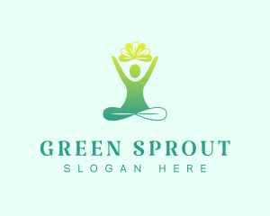 Natural Leaf Yoga logo design