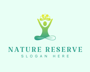 Natural Leaf Yoga logo design