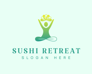 Natural Leaf Yoga logo design