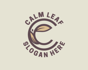 Elegant Leaf Letter C logo design