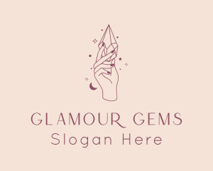 Premium Crystal Jewelry logo design