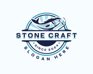 Aquatic Fishing Restaurant Logo