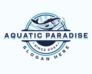 Aquatic Fishing Restaurant logo design