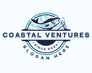 Aquatic Fishing Restaurant logo design