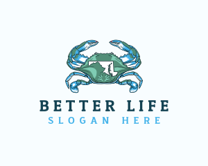 Maryland Blue Crab logo design