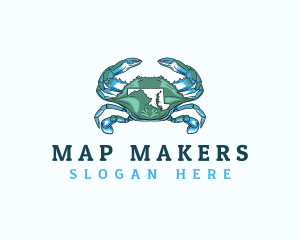 Maryland Blue Crab logo design