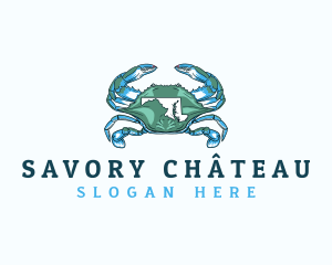 Maryland Blue Crab logo design