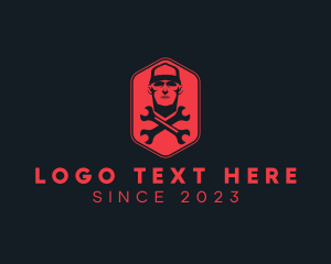 Handyman Mechanic Hexagon logo