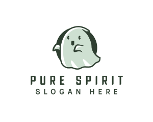 Spirit Cute Ghost logo design